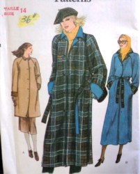7466 VOG  REVERSE A-COAT LENGTHS, BELT PATTERN 14, 10